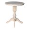 International Concepts Round 30 in Round Top Pedestal Table, 34.9 inH, Unfinished, 30 W, 30 L, 34.9 in H, Wood, Unfinished K-30RT-11P - alternate 2